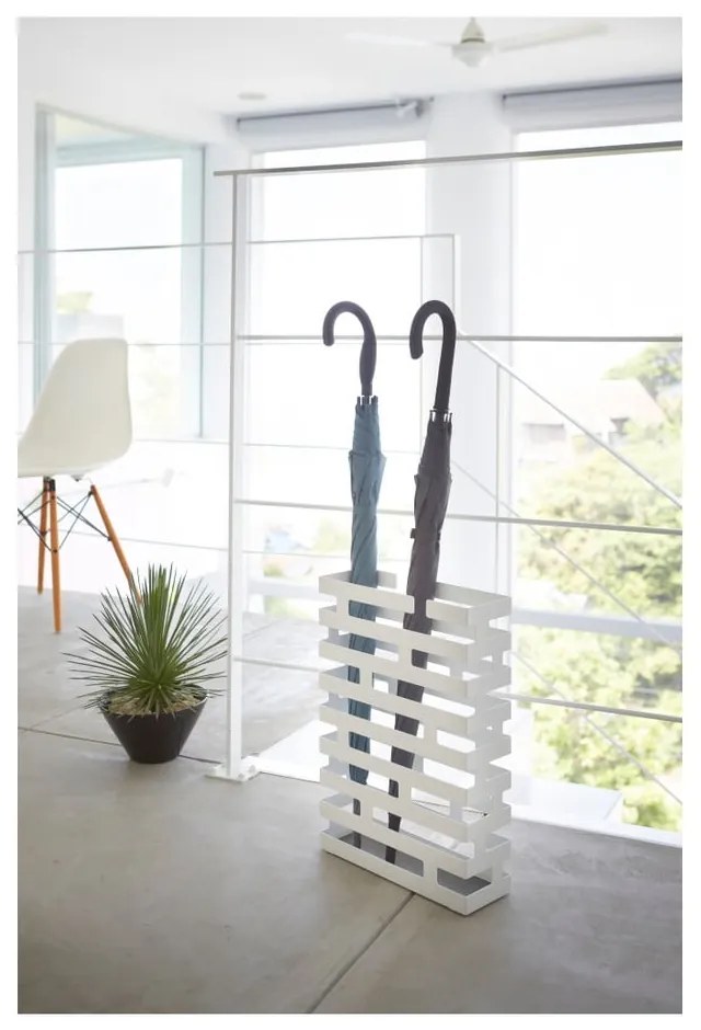 Бяла стойка за чадъри, широчина 30 cm Brick - YAMAZAKI