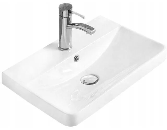 Mexen Dagna мивка, вградена в плота, 60 x 35 cm, бяла - 21996000