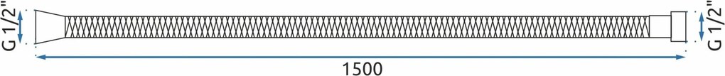 Душ маркуч Rea Chrome 150 cm