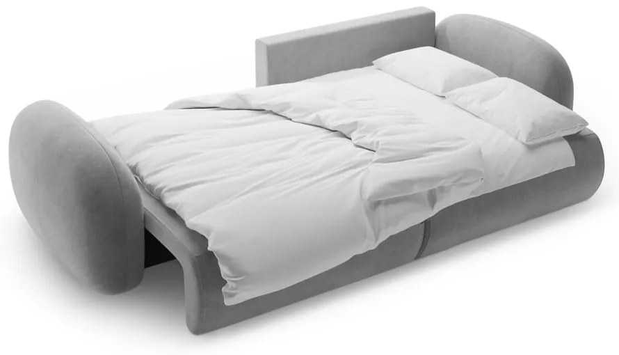 Тъмносив кадифен сгъваем/с място за съхранение ъглов диван Tonale – Cosmopolitan Design