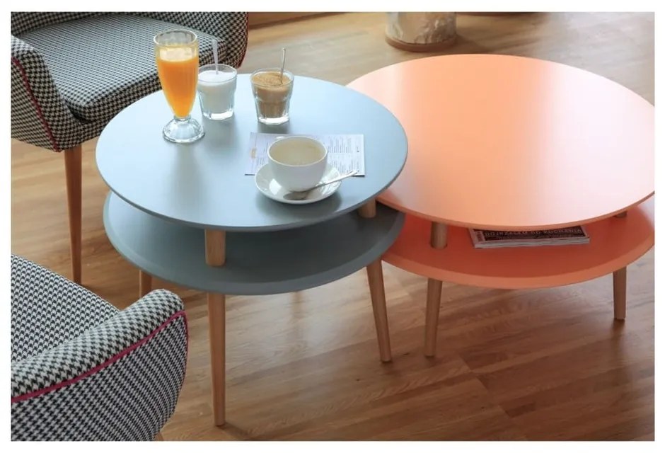 Графитно сива масичка за кафе UFO, Ø 57 cm Ufo - Ragaba