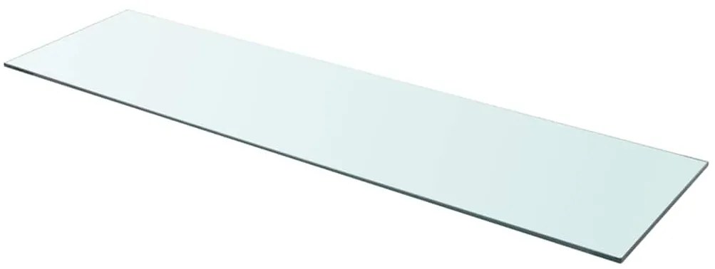 243851 vidaXL Плоча за рафт, прозрачно стъкло, 100 x 30 см
