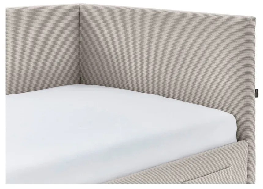 Бежово ъглово детско легло с място за съхранение 90x200 cm Cool – Meise Möbel