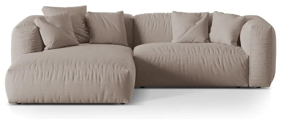 Бежов модулен ъглов диван (ляв ъгъл) Martina – Micadoni Home