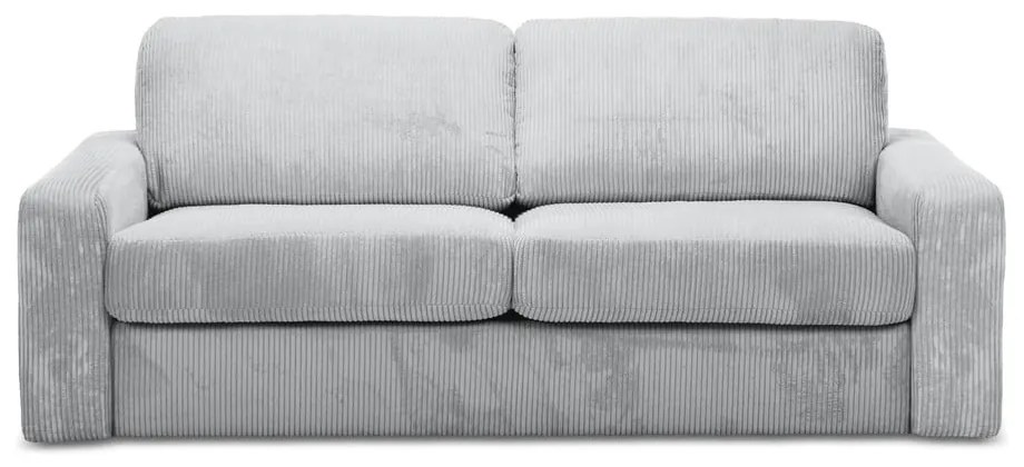 Светлосив разтегателен диван от рипсено кадифе 195 cm Nona – Makamii