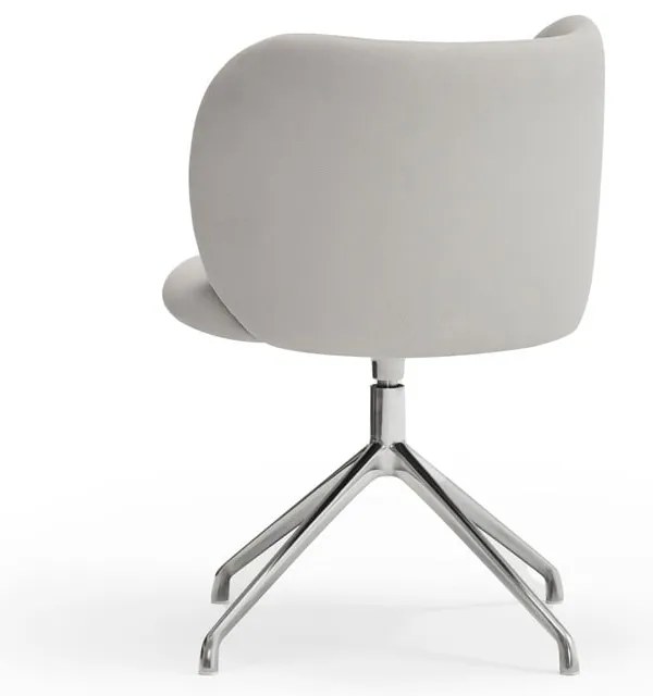 Светлосив тапициран трапезен стол Mogi – Teulat