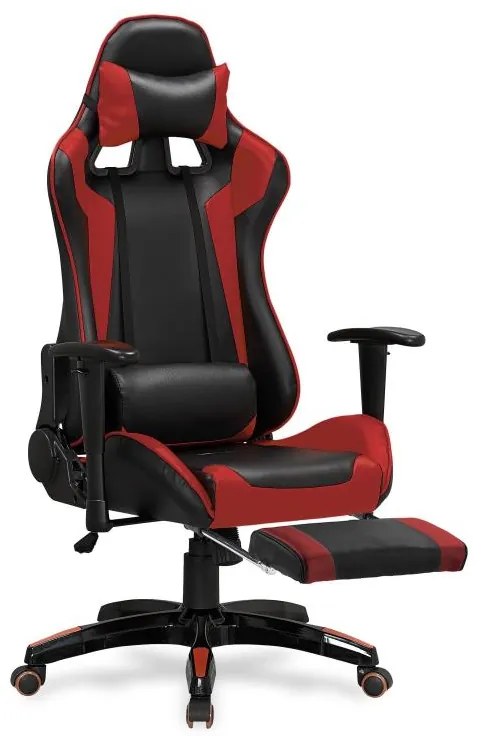 Червен офисен стол ZENU