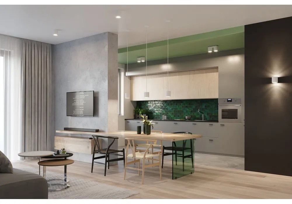 Бяло таванно осветително тяло Roda - Sollux