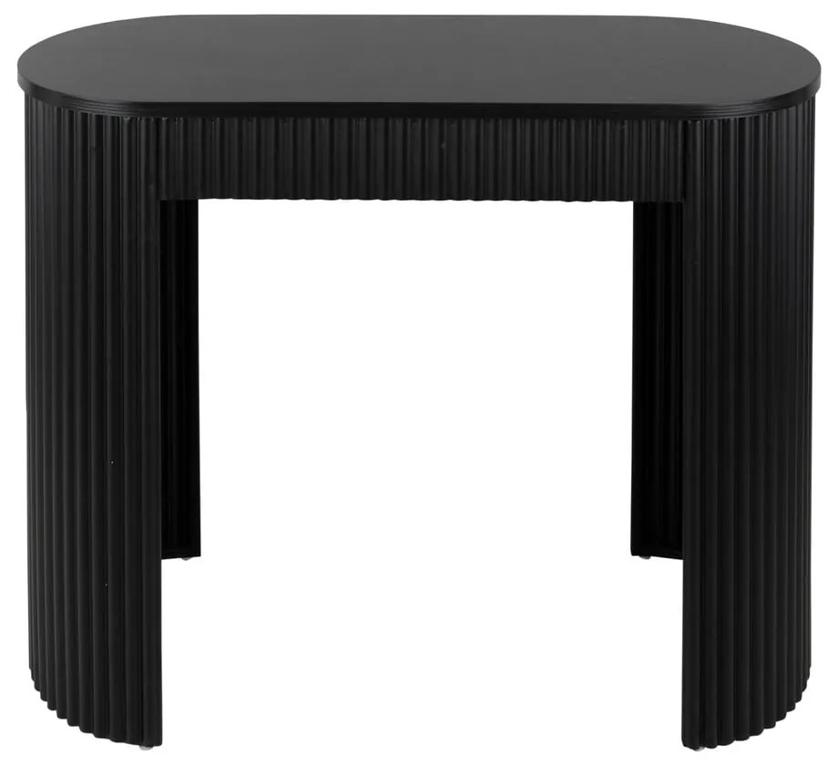 Черна метална конзолна маса 40x100 cm Estriado – Leitmotiv