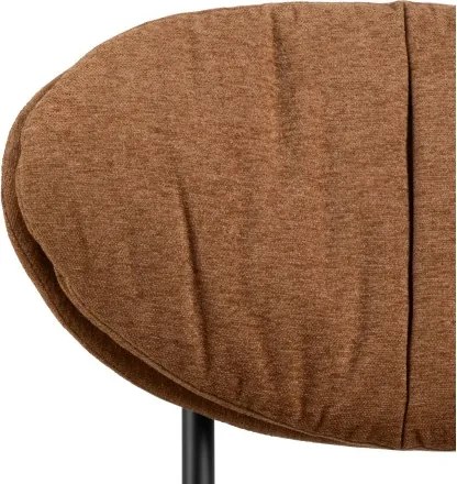 СОФИЯ Теракота (тъкан Апия 272)/черна рамка - ТАПИЦИРАН СТОЛ ЗА ДНЕВНА/ОФИС