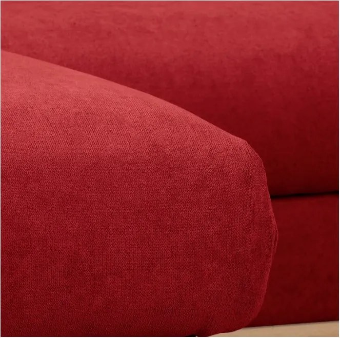 Червен ъглов диван (ляв ъгъл) Beata - Ropez