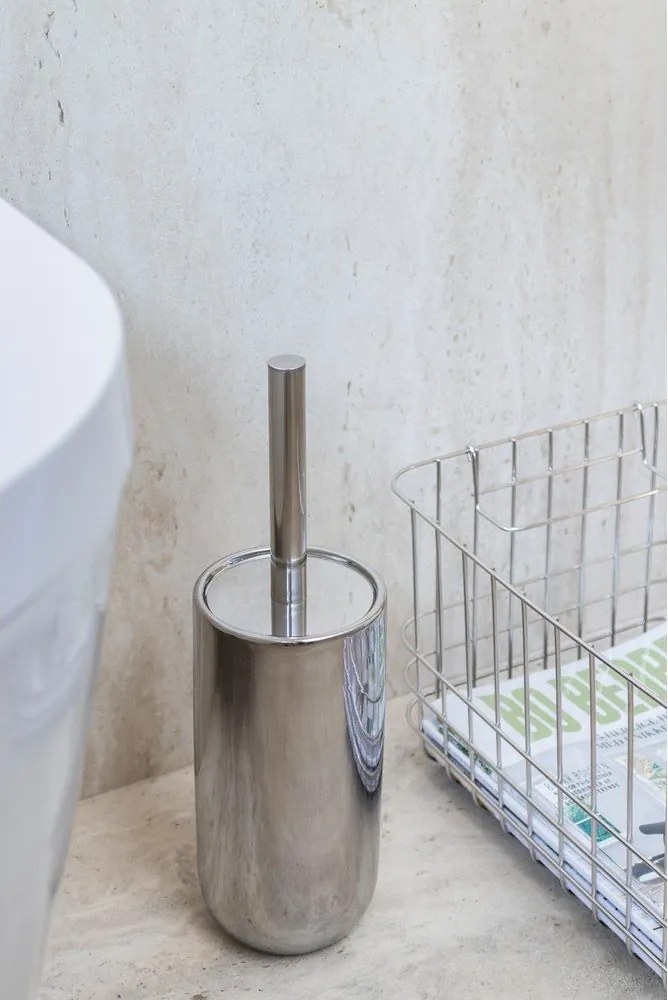 Керамична четка за тоалетна в сребрист цвят Lotus – Mette Ditmer Denmark