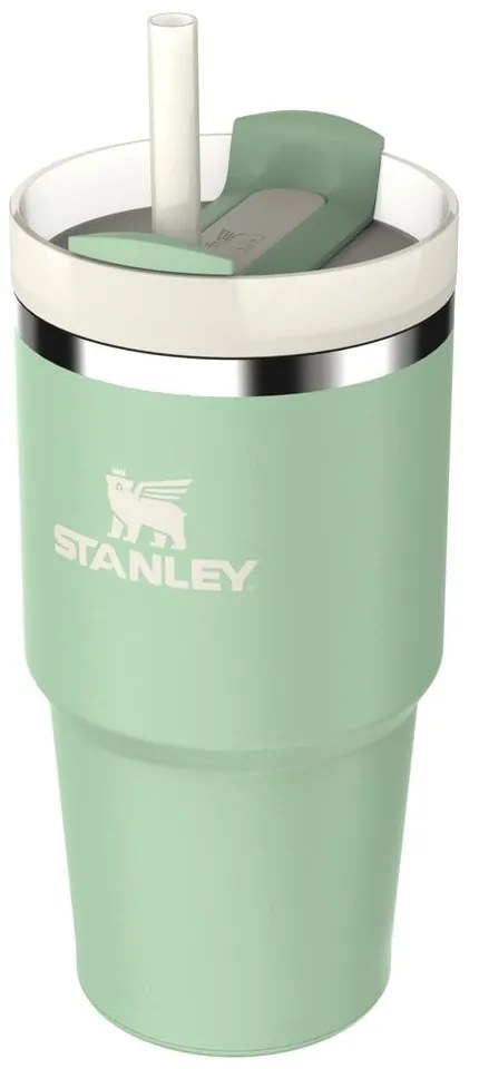 Светлозелен термос със сламка от неръждаема стомана 600 ml Quencher H2.0 FlowState Tumbler Pistachio – Stanley
