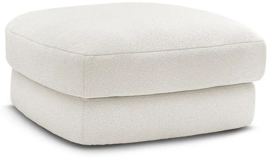 Бяла табуретка от прежда с примки от букле Leonore – Bobochic Paris