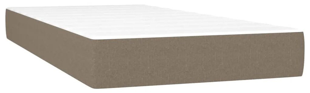 4007145 vidaXL Матрак за легло с покет пружини таупе 120x190x20 см плат