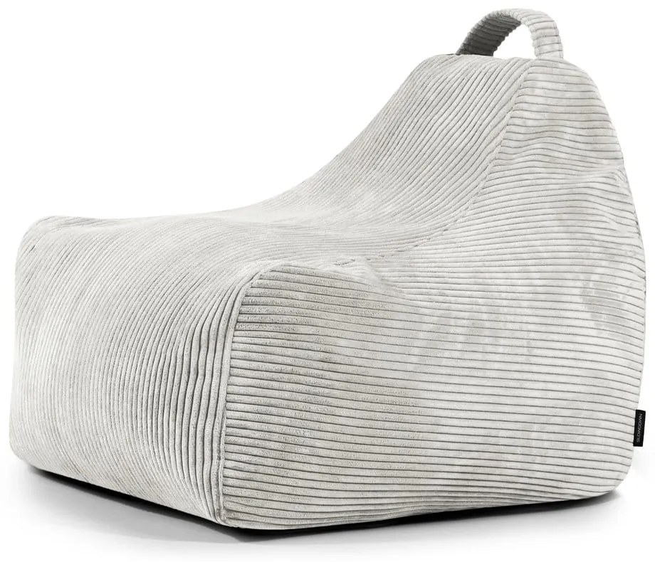 Кремав детски пуф от рипсено кадифе Game Amuse – SLOWDOWN