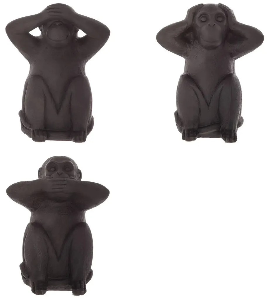 Декоративна фигура atmosphera Wisdom, Смола, 23 cm, 3 бр