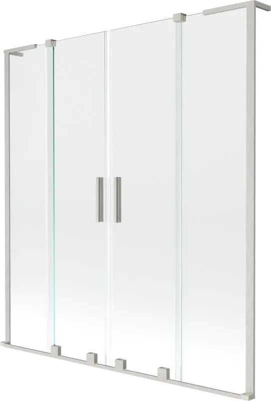 Mexen Velar L Duo параван за вана, плъзгащ се, двукрилен 150 x 150 см, прозрачен, с