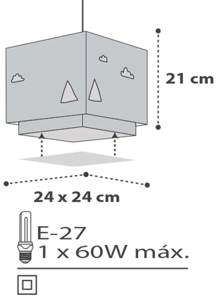 Покривна лампа Ango Hello Little
