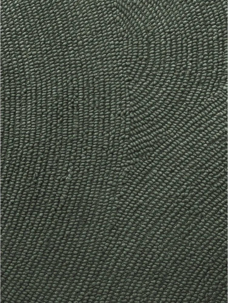 Тъмнозелен ръчно изработен вълнен килим 120x180 cm Calmio – Hanse Home