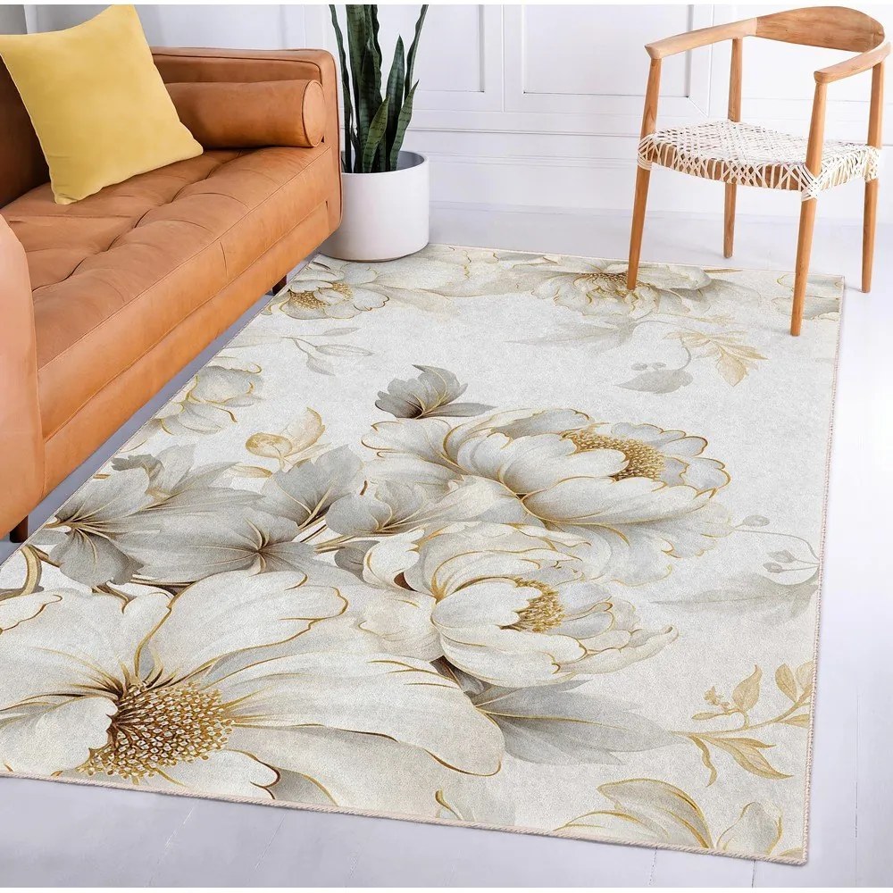 Кремав килим подходящ за пране 120x180 cm Soft and Gentle – Mila Home