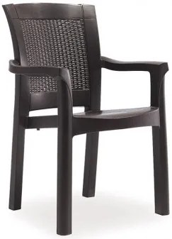 Стол Roma Rattan - Кафяв