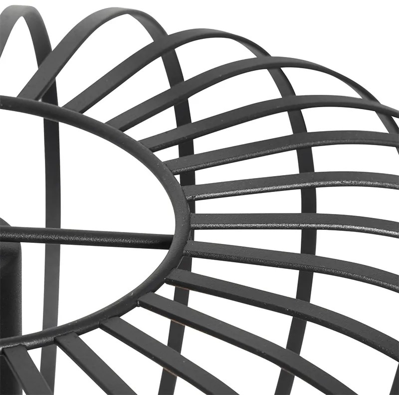 Дизайнерска висяща лампа черна тел 39 см - Johanna