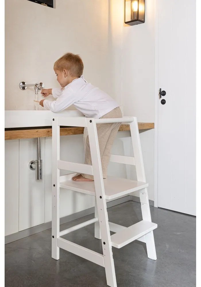 Бяла учебна кула от масивен бук Forrest – Vipack