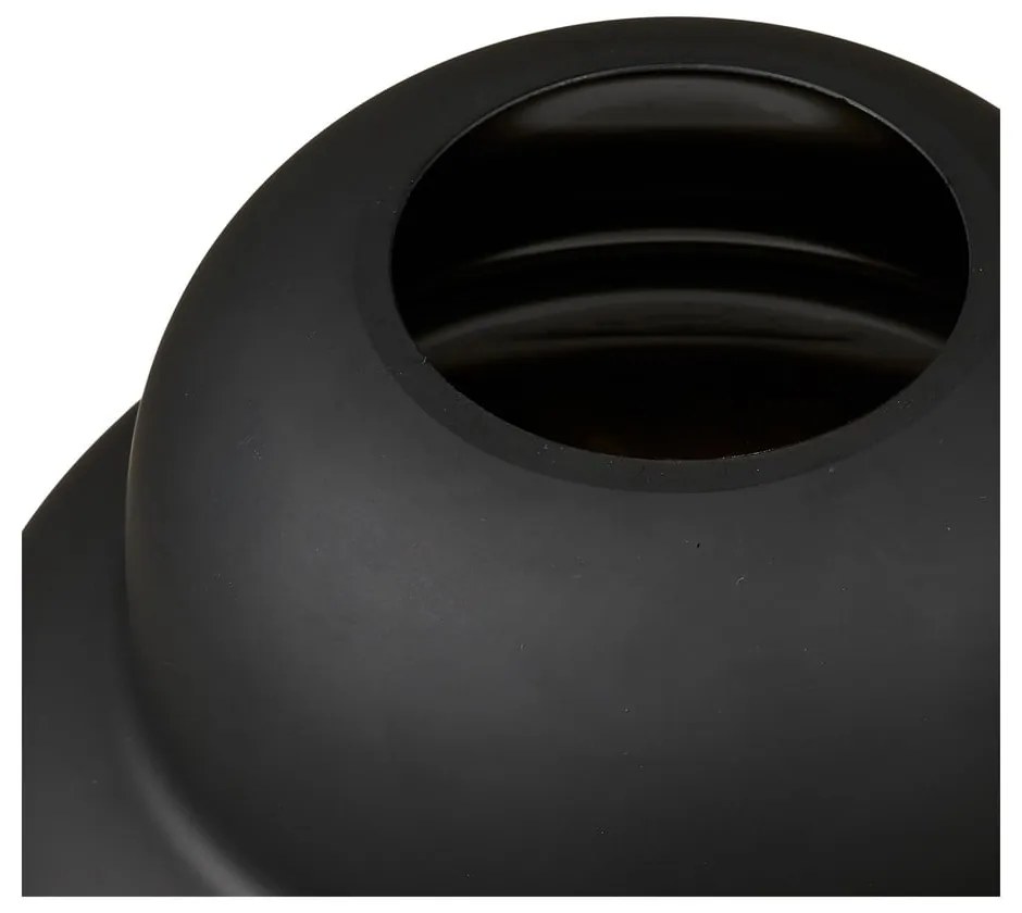 Черна стъклена ваза (височина 20 cm) Vera – House Nordic