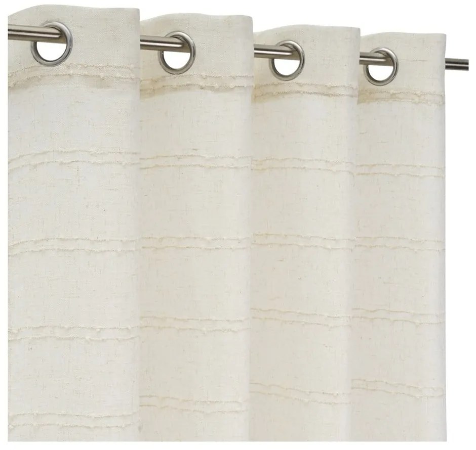 Бежово перде със смес от лен 140x260 cm Nodes – Casa Selección