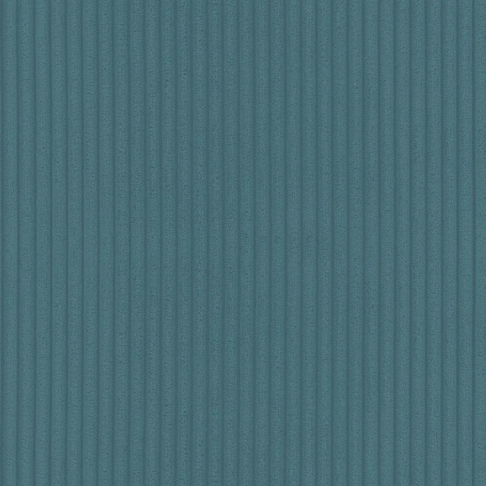 Тюркоазен ъглов диван с място за съхранение от рипсено кадифе Luma – Ropez