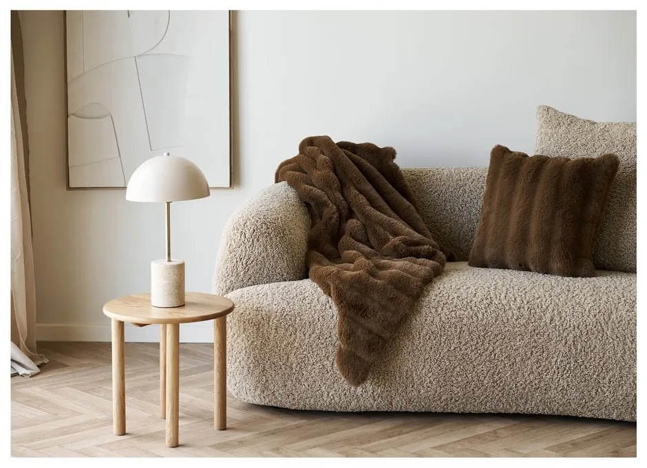 Бежова настолна лампа с метален абажур (височина 45 cm) Sheffield – House Nordic