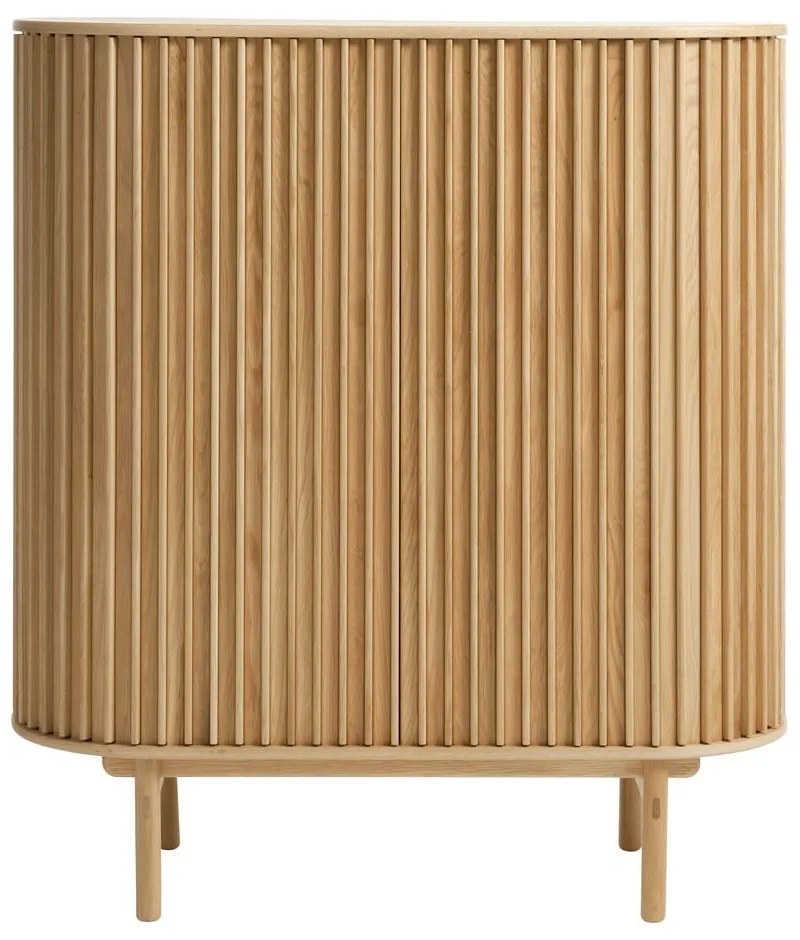 Шкаф от дъб в естествен цвят 110x125 cm Carno - Unique Furniture