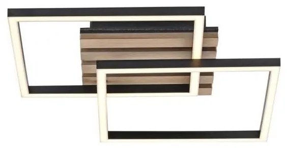 JUST LIGHT. 14053-79 - LED таванно осветително тяло AKUSTIKA LED/15W/230V дъб/черно