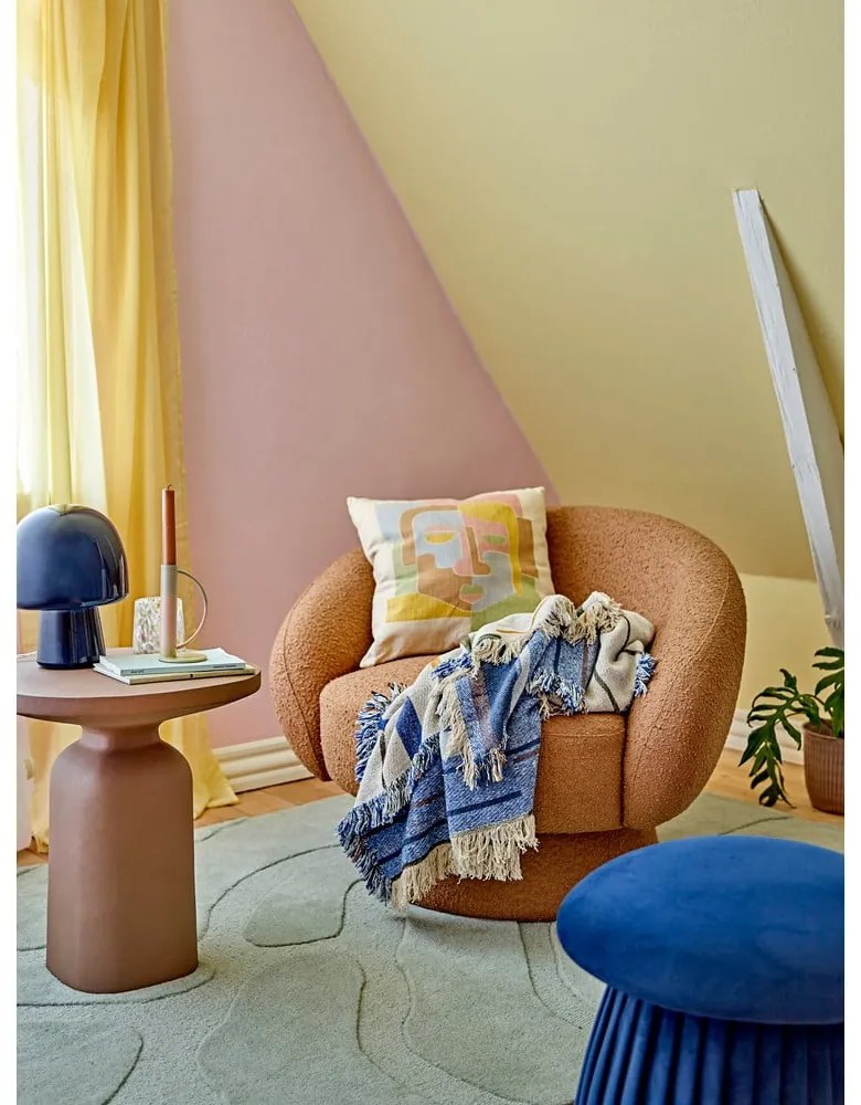 Тъмносиня табуретка Roberta – Bloomingville