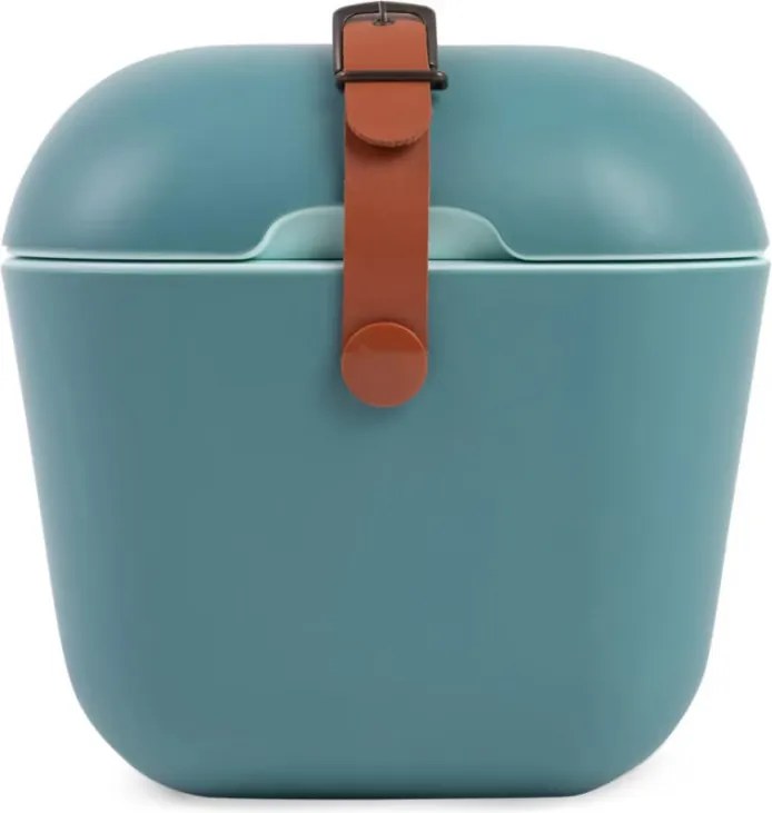 Хладилна чанта Polarbox Classic, 12 литра, AIRPOP полистирол, 5-15C до 24 часа, Класическа кожена каишка, Син/Розов