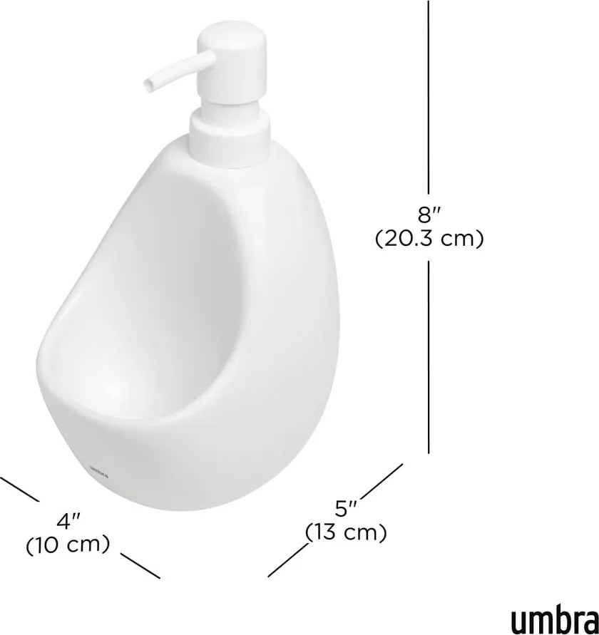 Бял керамичен диспенсер за сапун 590 ml Joey – Umbra