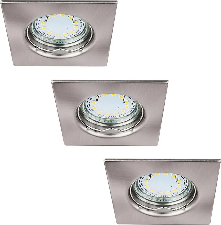 Rabalux 1054 - Комплект от 3 LED вградени осветителни тела LITE 3xGU10-LED/3W/230V