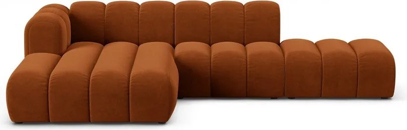 Оранжев ъглов диван (ляв ъгъл) Lupine – Micadoni Home