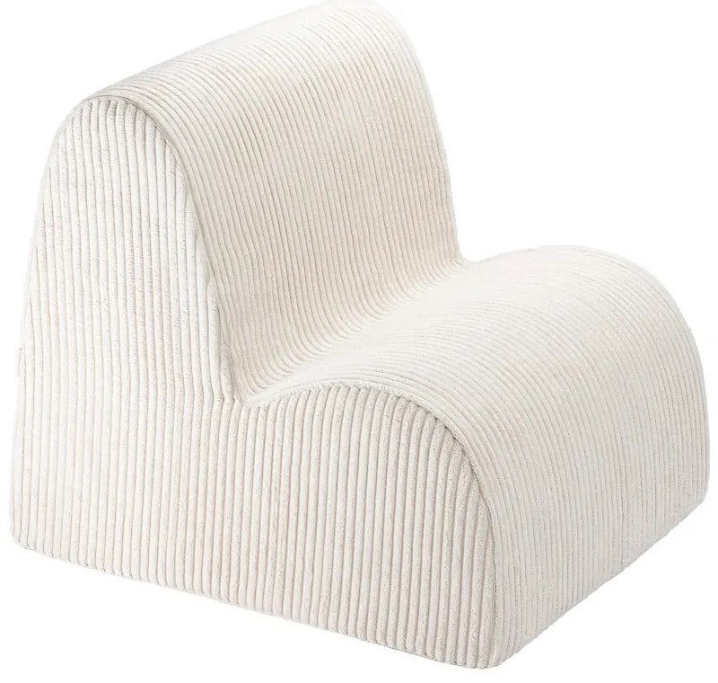 Кремав детски стол от рипсено кадифе Cloud – Wigiwama