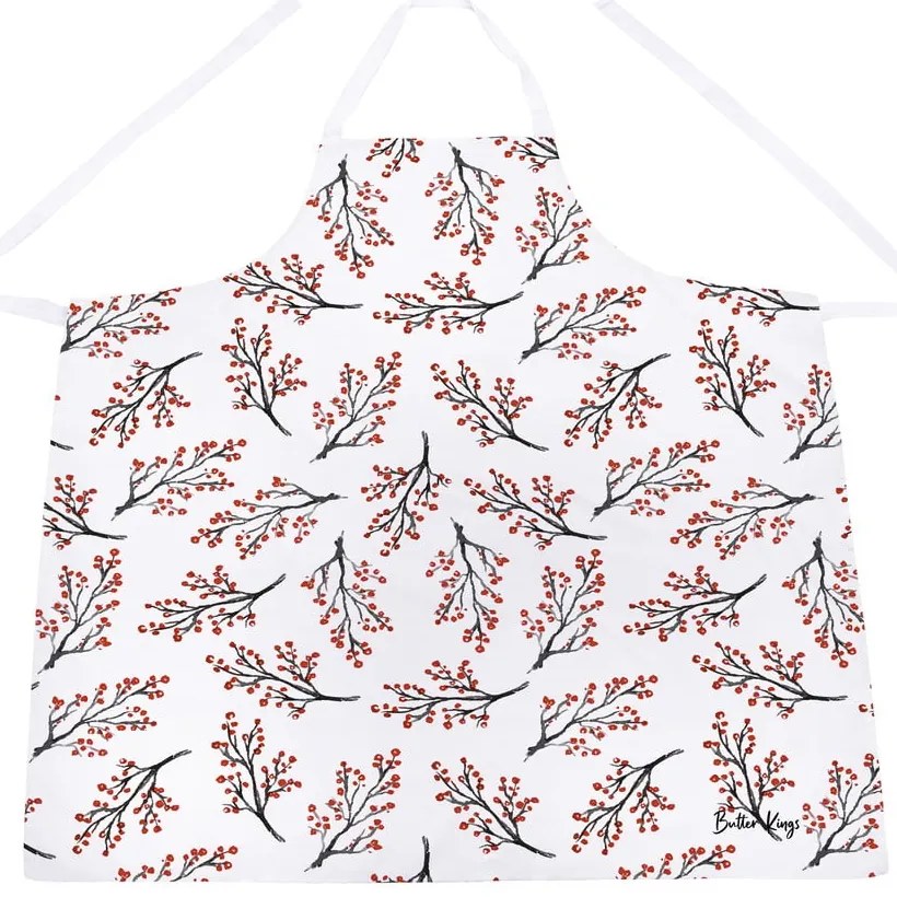 Коледна памучна престилка Rowan Berries - Butter Kings