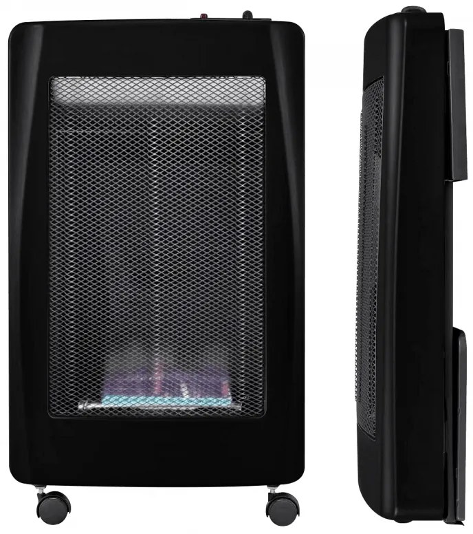 Газова печка ELITE EBF-1362, 3.8 kW, 35 м2, 327 g/h, 2 степени, Сензор за кислород ODS, Защита при накланяне, Пиезо запалване, Черен