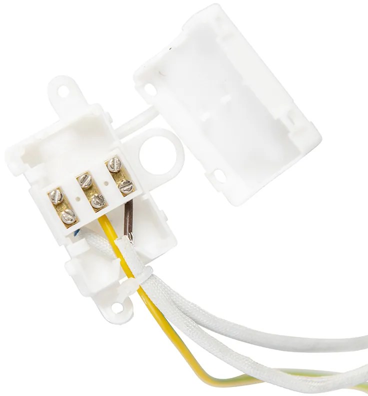 Класически стенен аплик златен с черен кадифен абажур - Combi