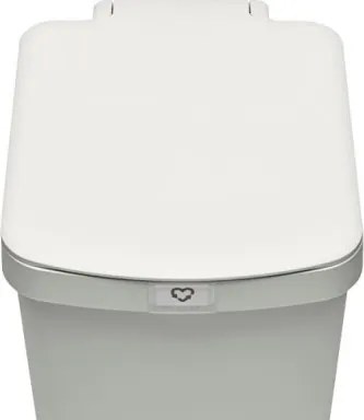 Кош за боклук с педал Brabantia StepUp 1008483, 25 л, Екологични материали, Голям отвор, Светлосив