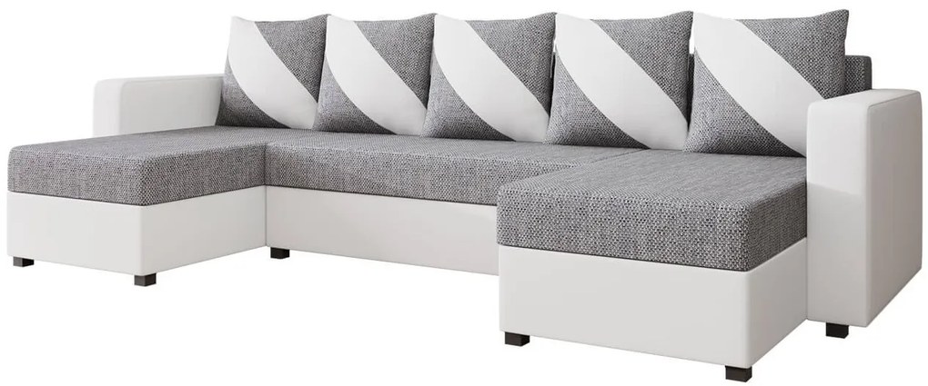 Ъглов диван Astana U-White