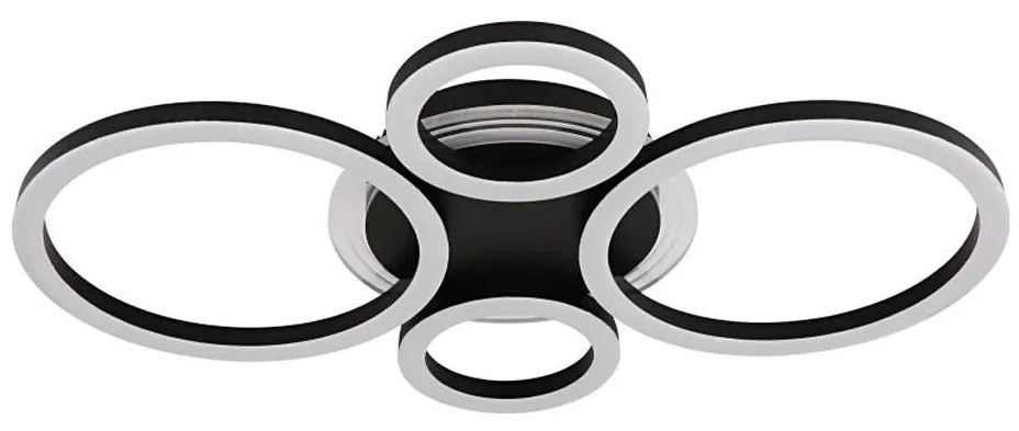 Globo 48039-40 - LED таванно осветление LORETTA LED/40W/230V Ø35,5x53 см черно