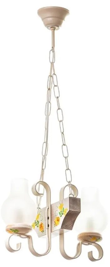 Brilagi - Пендел QUEEN 2xE14/40W/230V бук/кремав