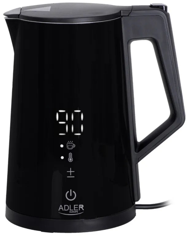 Електрическа кана Adler AD 1345, Дигитална, 40-100 C, 2200W, 1.7L, STRIX, Черен