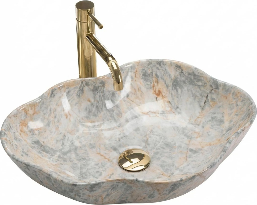 Умивалник за плот Rea Pearl Ruststone