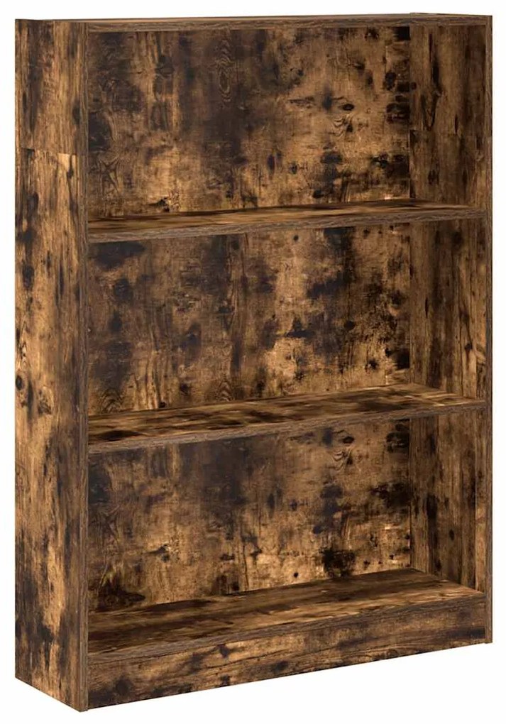 857839 vidaXL Библиотека, опушен дъб, 80x24x109 см, инженерно дърво